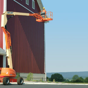 a man on a lift