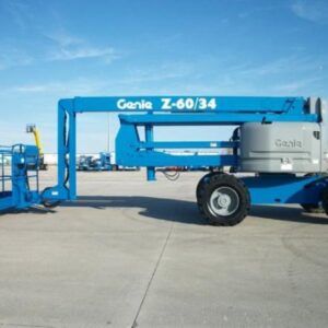 a blue lift on a concrete surface