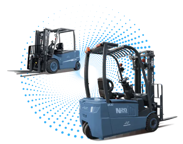 MX Electric Forklift on yard