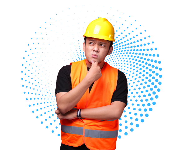 Man thinking about which is the best material handling equipment suppliers in world