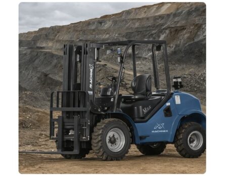 machinex rough terrain forklift for sale at yard